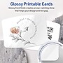 Avery Arched Rectangle Integrated Cards, Glossy White, 100/Pack (19479399121)~#|#~sp314054811_sc7