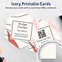 Avery Hexagon Integrated Cards, Matte Ivory, 100/Pack (19479399043)~#|#~sp314054843_sc7