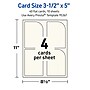 Avery Rectangle Single Rounded Corner Integrated Cards, Matte Ivory, 30/Pack (19479399033)~#|#~sp314054962_sc7