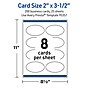 Avery Oval Business Cards, Glossy White, 200/Pack (19479399078)~#|#~sp314054992_sc7