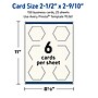 Avery Hexagon Business Cards, Matte Ivory, 100/Pack (19479399019)~#|#~sp314055032_sc7