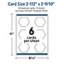 Avery Hexagon Business Cards, Glossy White, 60/Pack (19479399089)~#|#~sp314055127_sc7