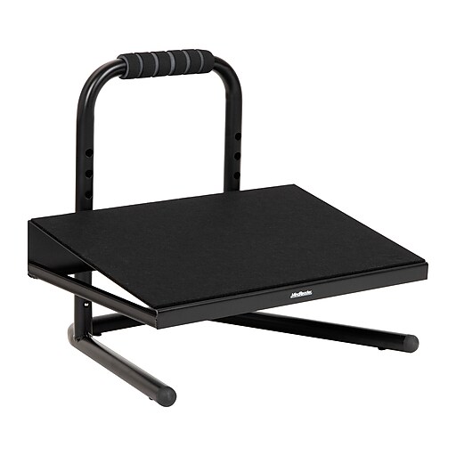 バットスタンド　mina Mind Reader Tilt Adjustable Footrest, Black (FTHEIGHT-BLK) | Staples