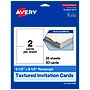 Avery Rectangle Invitation Cards, 5.5" x 8.5", Matte White, 50/Pack (19479399851)~#|#~sp314302756_sc7