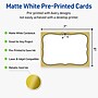 Avery Gold with Black Bow 5" x 7" Rectangle Invitations, Matte White, 20/Pack (19479370963)~#|#~sp314302831_sc7