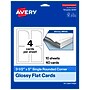 Avery Rectangle Single Rounded Corner Integrated Cards, Glossy White, 30/Pack (19479399104)~#|#~sp314356509_sc7