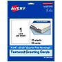 Avery Quarter Fold Greeting Cards , 4.25" x 5.5", Matte, 25/Pack (19479399878)~#|#~sp314360967_sc7