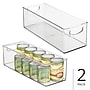 iDESIGN Stackable Plastic Storage Bin, 5" x 16" x 6", Clear, 2/Pack (28033M2)~#|#~sp314361631_sc7