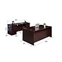 Boss Office Products 66" Desk and Credenza with Dual File Pedestals, Mocha (GROUPA12-MOC)~#|#~sp314486030_sc7