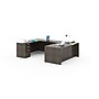 Boss Office Products 66" U-Shaped Desk with File Pedestal, Driftwood (GROUPA13-DW)~#|#~sp314486366_sc7