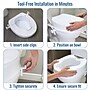 HealthSmart Universal Raised Toilet Seat, 4"H, 300 Lb. Capacity (522-1510-1900)~#|#~sp314487615_sc7