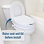 HealthSmart Universal Raised Toilet Seat, 4"H, 300 Lb. Capacity (522-1510-1900)~#|#~sp314487616_sc7