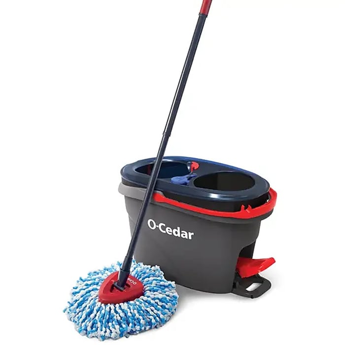 O-Cedar EasyWring RinseClean Spin Mop & Bucket Kit, Multicolored