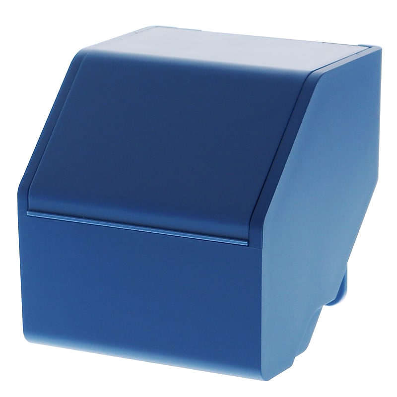 Bostitch Konnect™ Plastic Short Storage Bin, Removable Lid & Dividers, 3.4" W, Blue (KT-CUP-BLUE) image 1