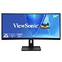 ViewSonic 34" Curved UWQHD 120Hz Monitor, Universal Docking Station, Black (VG3409C)~#|#~sp314717600_sc7