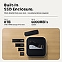 Satechi CubeDock Thunderbolt 5 Universal Docking Station with SSD Enclosure, Silver (ST-DT5CES-US)~#|#~sp314718146_sc7