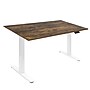 Mount-It! Dual Motor 55"W Electric Rectangular Adjustable Standing Desk, Oak/White (MI-18098)~#|#~sp314779743_sc7
