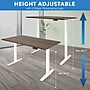 Mount-It! Dual Motor 55"W Electric Rectangular Adjustable Standing Desk, Adrift/White (MI-18096)~#|#~sp314779768_sc7