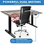 Mount-It! Dual Motor 55"W Electric Rectangular Adjustable Standing Desk, Adrift/Black (MI-18100)~#|#~sp314779930_sc7