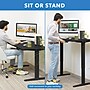 Mount-It! Dual Motor 55"W Electric Rectangular Adjustable Standing Desk, Black (MI-18099)~#|#~sp314779936_sc7