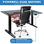 Mount-It! Dual Motor 55"W Electric Rectangular Adjustable Standing Desk, Black (MI-18099)~#|#~sp314779940_sc7