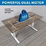 Mount-It! Ultimate Dual Motor 55"W Electric Rectangular Adjustable Standing Desk, Oak/White (MI-18078)~#|#~sp314780028_sc7