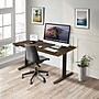 Mount-It! Dual Motor 55"W Electric Rectangular Adjustable Standing Desk, Oak/Black (MI-18102)~#|#~sp314780465_sc7