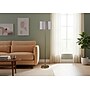 Adesso Elodie 60"H Antique Brass Floor Lamp with White Scalloped Fabric Shade (2618-21)~#|#~sp314780527_sc7