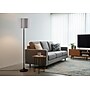 Adesso Elodie 60"H Black Floor Lamp with White Scalloped Fabric Shade (2618-01)~#|#~sp314780535_sc7