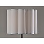 Adesso Elodie 60"H Black Floor Lamp with White Scalloped Fabric Shade (2618-01)~#|#~sp314780537_sc7