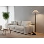 Adesso Uma 63"H Black Floor Lamp with KD White Knife Pleated Fabric Shade (2623-01)~#|#~sp314780695_sc7