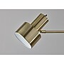 Adesso Joel 60"H Antique Brass Floor Lamp with White Textured Fabric Shade (2622-21)~#|#~sp314780705_sc7