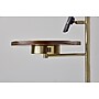 Adesso Joel 60"H Antique Brass Floor Lamp with White Textured Fabric Shade (2622-21)~#|#~sp314780706_sc7