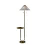 Adesso Uma 63"H Antique Brass Floor Lamp with KD White Knife Pleated Fabric Shade (2623-21)~#|#~sp314780716_sc7