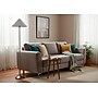 Adesso Esme 60"H Brushed Steel Floor Lamp with White Textured Fabric Shade (2620-22)~#|#~sp314780736_sc7