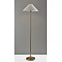 Adesso Esme 60"H Antique Brass Floor Lamp with White Textured Fabric Shade (2620-21)~#|#~sp314780779_sc7