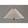 Adesso Esme 60"H Antique Brass Floor Lamp with White Textured Fabric Shade (2620-21)~#|#~sp314780781_sc7