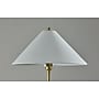 Adesso Esme 60"H Antique Brass Floor Lamp with White Textured Fabric Shade (2620-21)~#|#~sp314780782_sc7