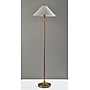 Adesso Esme 60"H Antique Brass Floor Lamp with White Textured Fabric Shade (2620-21)~#|#~sp314780783_sc7