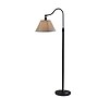 Adesso Shiloh 63"H Black Floor Lamp with Soft Pleated Oatmeal Linen Shade (1578-01)~#|#~sp314780789_sc7
