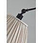 Adesso Shiloh 63"H Black Floor Lamp with Soft Pleated Oatmeal Linen Shade (1578-01)~#|#~sp314780792_sc7