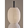 Adesso Lanai 60"H Black Floor Lamp with White Paper Shade (1645-01)~#|#~sp314780838_sc7