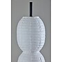 Adesso Lanai 60"H Black Floor Lamp with White Paper Shade (1645-01)~#|#~sp314780839_sc7