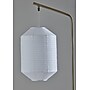 Adesso Keanu 64.5"H Antique Brass Floor Lamp with White Paper Shade (1597-21)~#|#~sp314780849_sc7