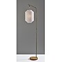 Adesso Keanu 64.5"H Antique Brass Floor Lamp with White Paper Shade (1597-21)~#|#~sp314780850_sc7