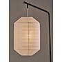 Adesso Keanu 64.5"H Black Floor Lamp with White Paper Shade (1597-01)~#|#~sp314780856_sc7