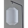 Adesso Keanu 64.5"H Black Floor Lamp with White Paper Shade (1597-01)~#|#~sp314780857_sc7