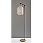 Adesso Keanu 64.5"H Black Floor Lamp with White Paper Shade (1597-01)~#|#~sp314780858_sc7