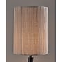 Adesso Amos 63"H Black Floor Lamp with Soft Pleated Oatmeal Linen Shade (1643-01)~#|#~sp314780864_sc7