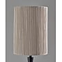 Adesso Amos 63"H Black Floor Lamp with Soft Pleated Oatmeal Linen Shade (1643-01)~#|#~sp314780865_sc7